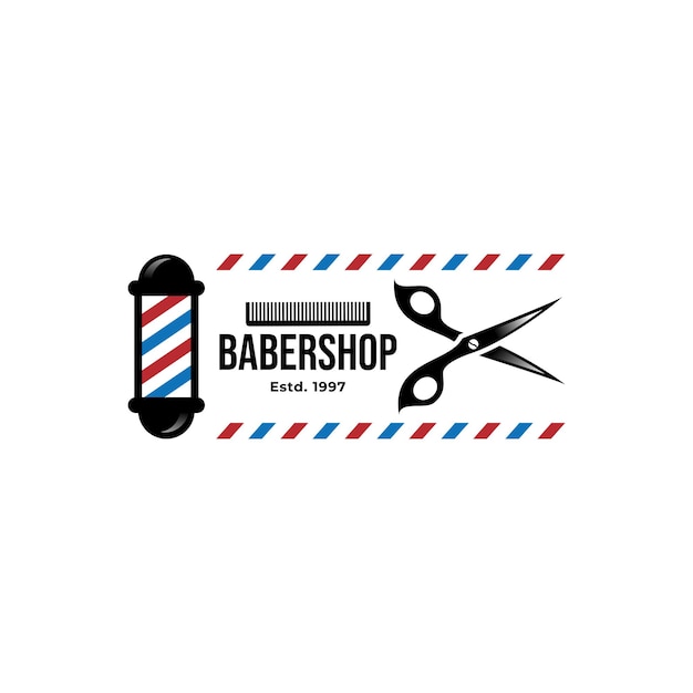 logotype pour le modèle de vecteur de salon de coiffure