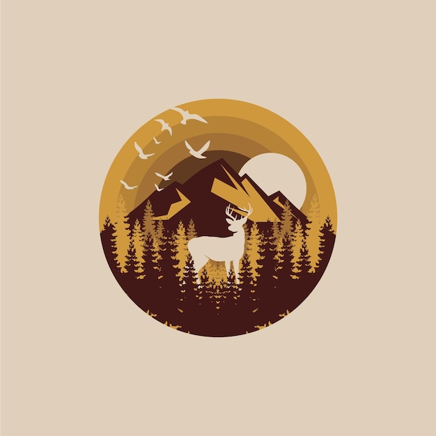 Logotypes De Montagnes Vintage. Illustration Vectorielle D'une Montagne. Logo D'aventure En Montagne.