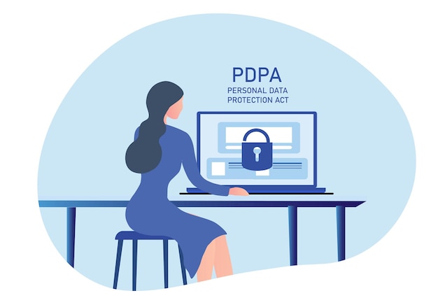 Loi Sur La Protection Des Données Personnelles Ou Concept Pdpa Gestion Sécurisée Des Données Et Protection Des Données Contre Les Pirates