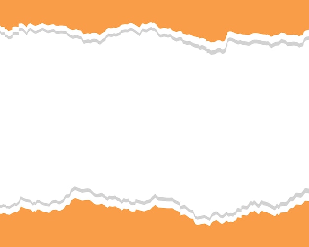 Long papier déchiré orange déchiré