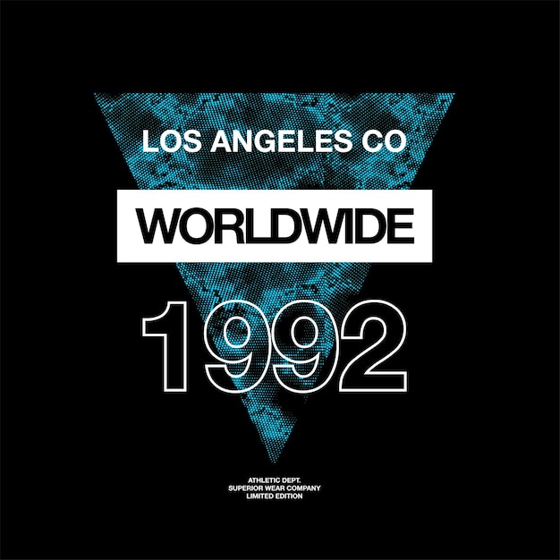 los angeles co dans le monde entier simple vintage