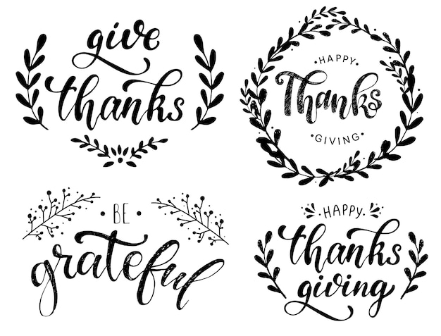 Lot De Lettres Pour Le Jour De Thanksgiving