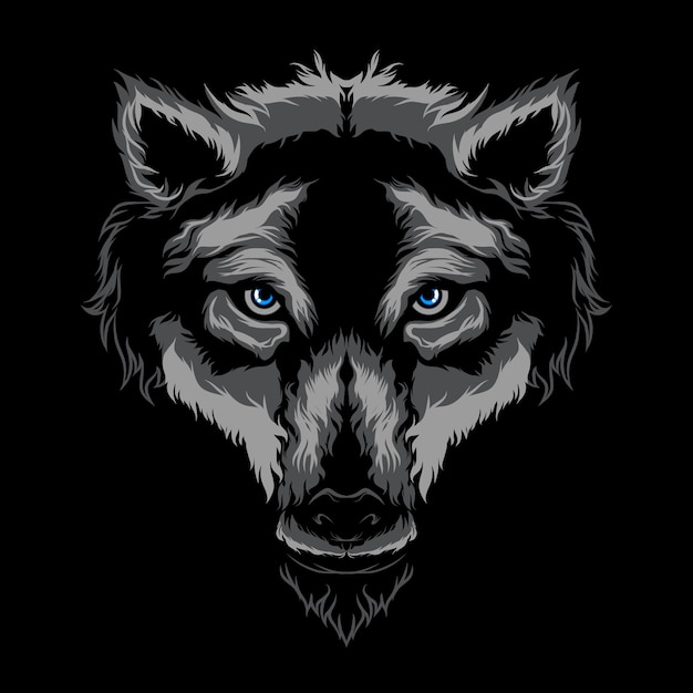 Loup illustration vectorielle