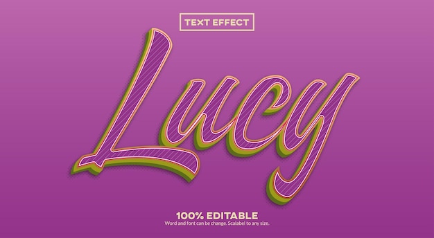 Lucy Effet De Texte 3d