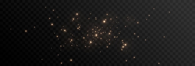 Lueur magique de vecteur Lumière étincelante étincelle poussière png Poussière magique étincelante Lumière de Noël