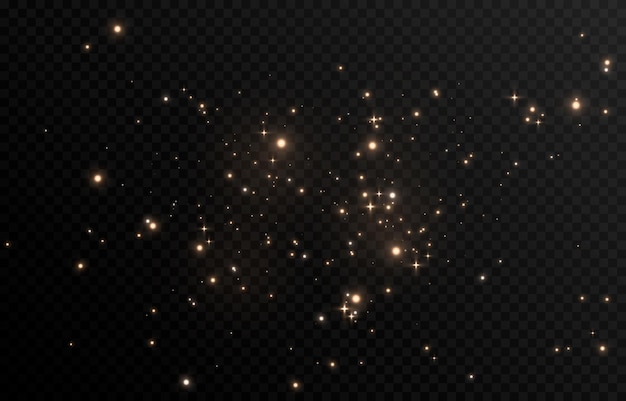 Lueur magique de vecteur Lumière étincelante étincelle poussière png Poussière magique étincelante Lumière de Noël