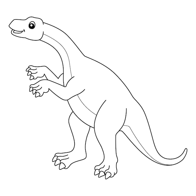 Lufengosaurus Coloring Page Isolée Pour Les Enfants