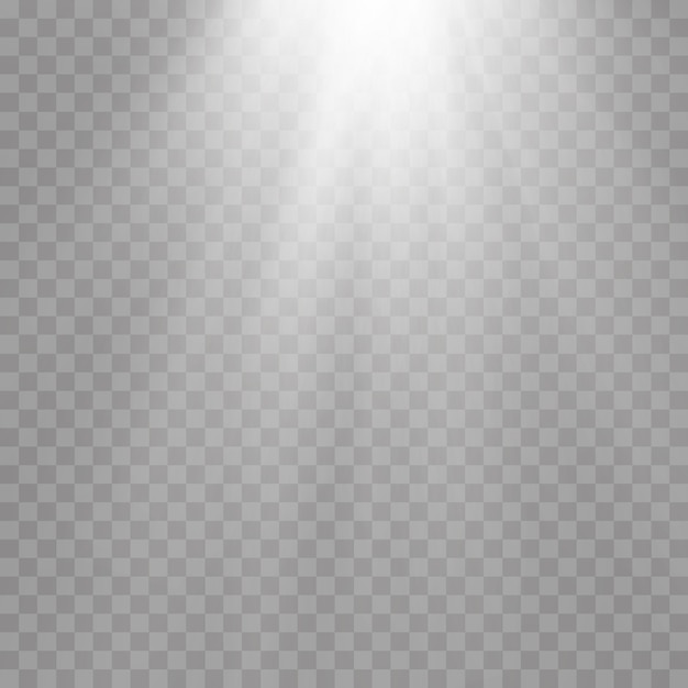 La Lumière Du Soleil Blanche Un Design Spécial Translucide De L'effet De Lumière. Fond Transparent De Lumière Du Soleil Blanc Isolé. Flou à La Lumière De L'éclat.