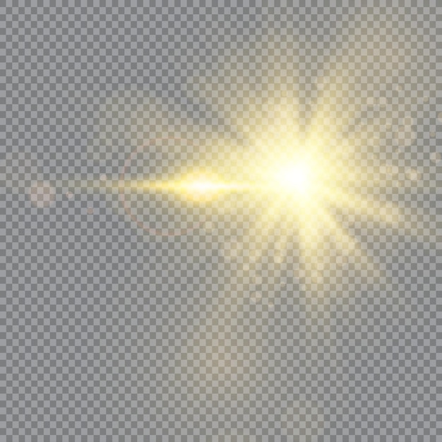 La Lumière Vive Du Soleil Lumière Du Soleil Transparente Effet Spécial De Lumière Parasite Lentille Solaire Avant