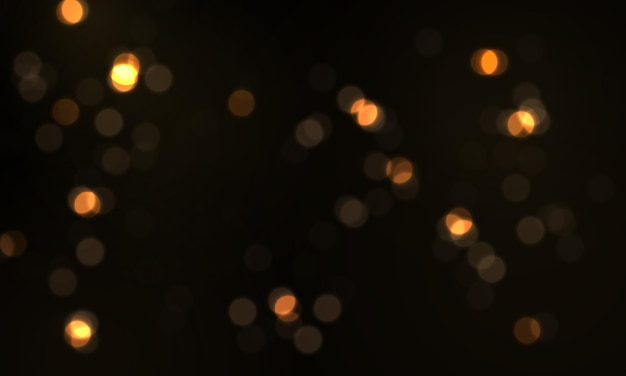 Des lumières de bokeh brillantes, des particules de soleil étoilées brillantes, des étincelles avec effet de lumière parasite, de la poussière de Noël