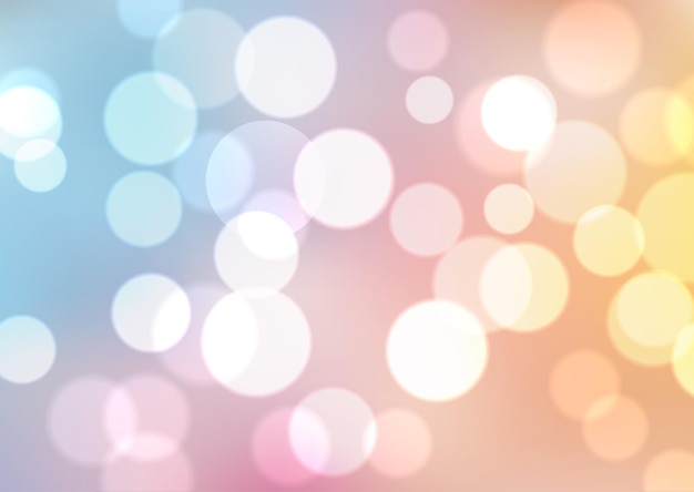 Des lumières bokeh de couleur arc-en-ciel pastel dessin de fond