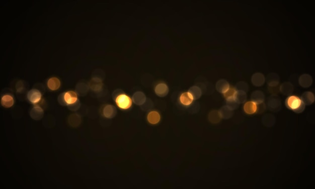 lumières bokeh incandescentes