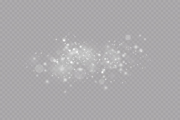 Lumières Et étincelles D'étoiles Rougeoyantes De Vecteureffet De Lumière Luminescente Illustration Vectorielle Flash De Noël