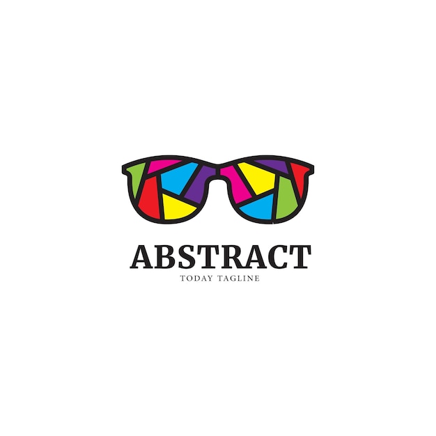 Lunettes Cool Logo Design Symbole D'illustration Vectorielle