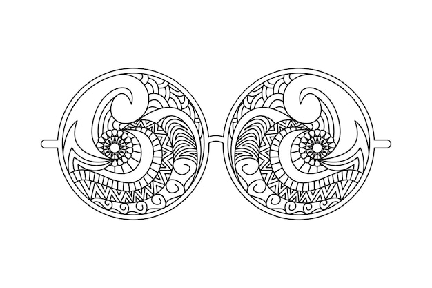 Lunettes Design Art Mandala