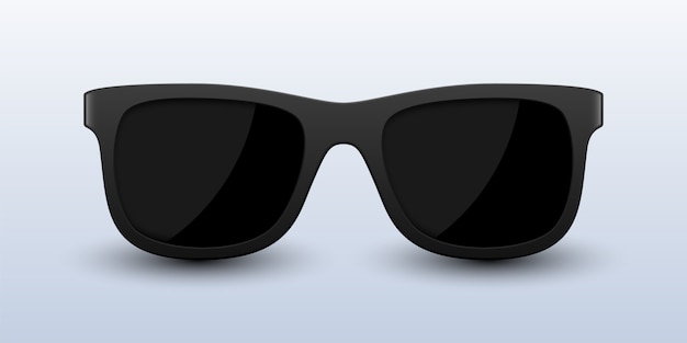 Lunettes De Soleil Noires Réalistes