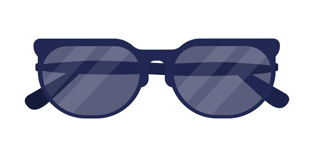 Lunettes De Soleil Noir Policier Vector Illustration D'une Sirène Dans Un  Style Enfantin De Dessin Animé Isolé F