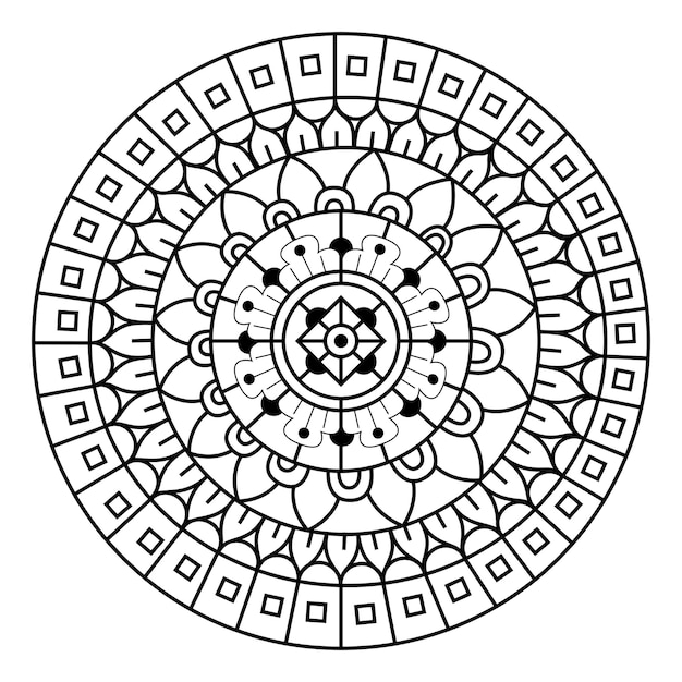 Luxe Créatif De L'illustration De Mandala