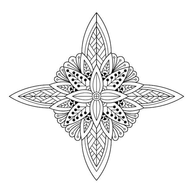 Luxe Créatif De L'illustration De Mandala