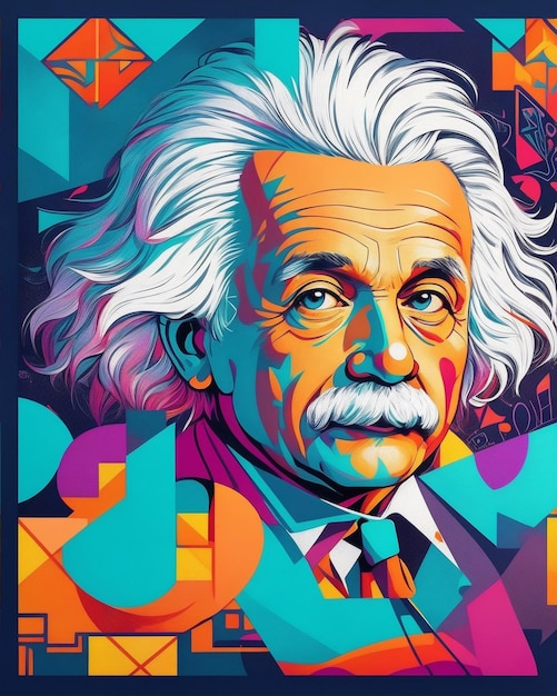 M. albert einstein illustration fichier eps