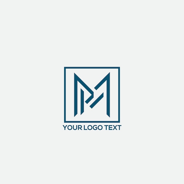 M dernier fichier vectoriel de conception de logo gratuit