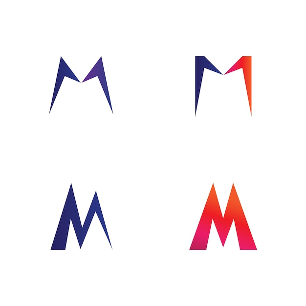 M Letter Logo Template