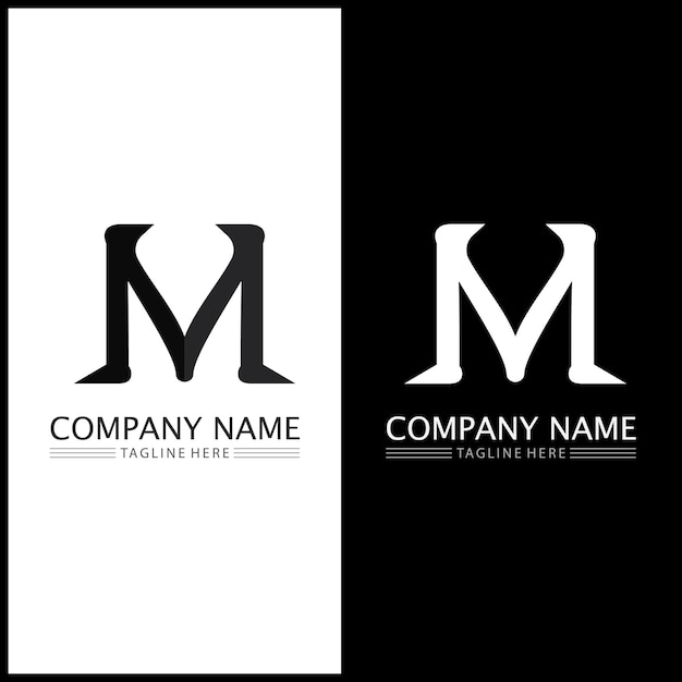 M Letter Logo Template