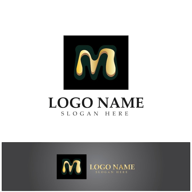 M Letter Logo Template