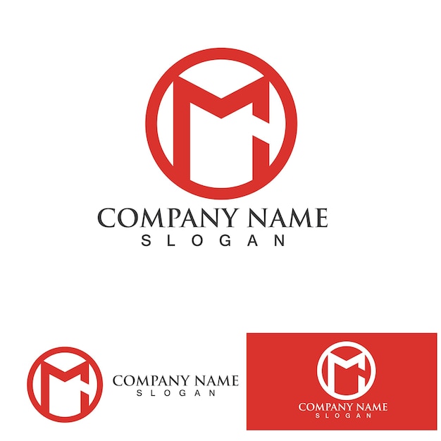 M Letter Logo Template