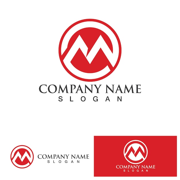 M Letter Logo Template