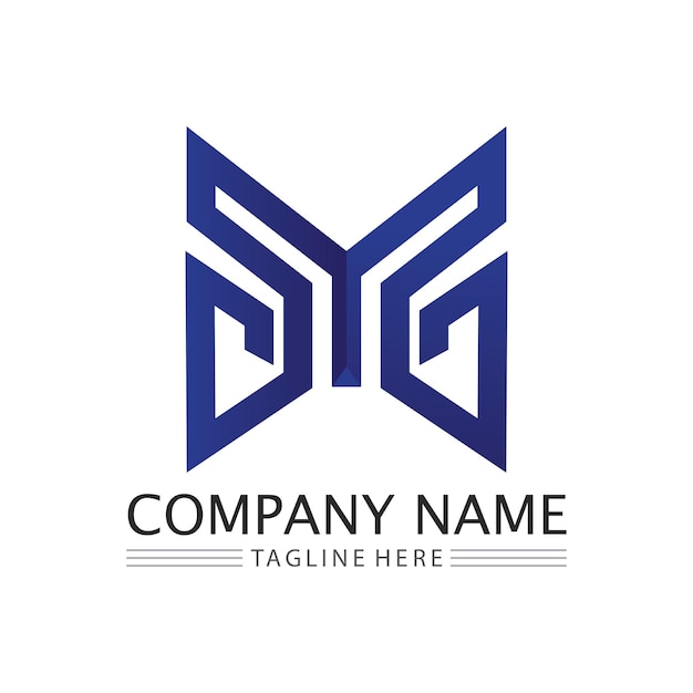 M lettre logo design vecteur identité icône signe