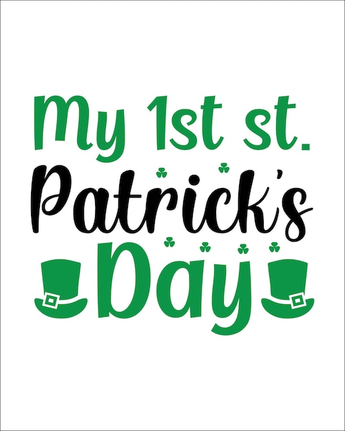 Ma 1ère Conception De T-shirt De Typographie De La Saint-patrick