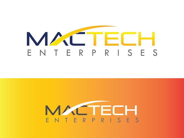 Vecteur mac réparation de logo de l'entreprise