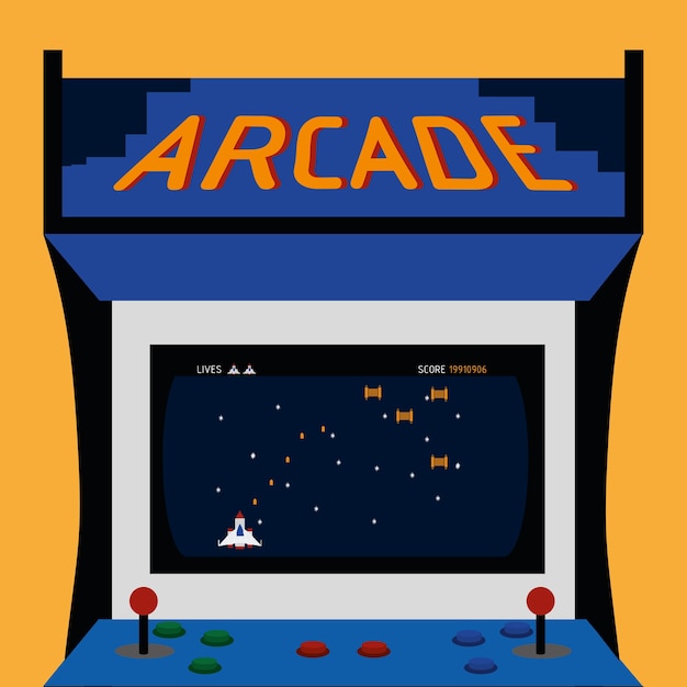 Vecteur machine d'arcade