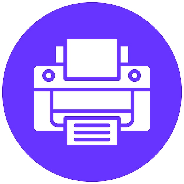 Machine à écrire à conception vectorielle avec style d'icône d'écran