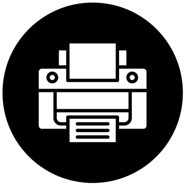 Machine à écrire à conception vectorielle avec style d'icône d'écran