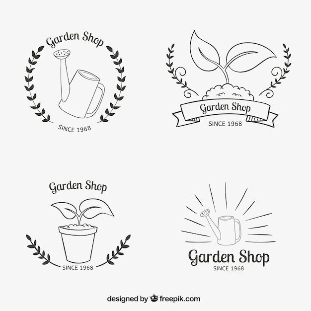 magasin de jardinage badges