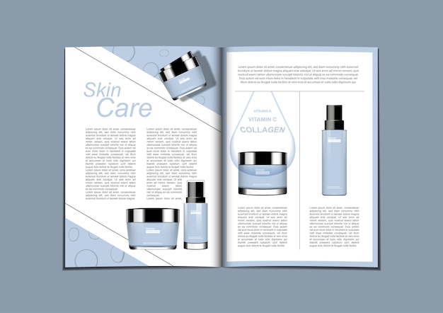 Magazine Ou Brochure De L'ensemble De Soins De La Peau