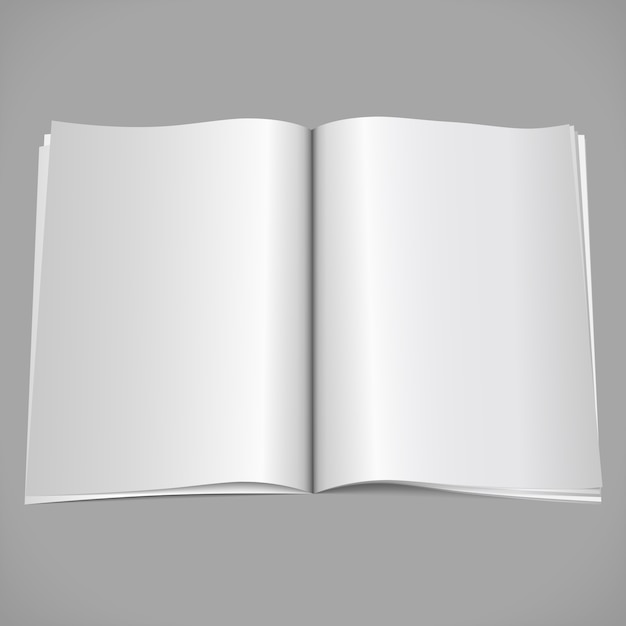 Magazine ouvert vide