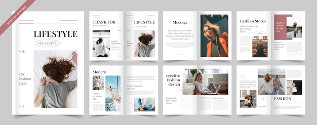 Le magazine de style de vie Layout Le magazine de mode