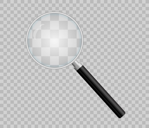 Magnification de l'icône de la loupe avec fond transparent éléments de conception de qualité loupe pour