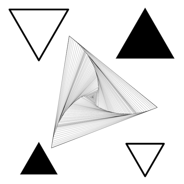 Maillage triangulaire abstrait. Fond de vecteur de flux de données numériques. Maille taille basse. Illustration vectorielle.