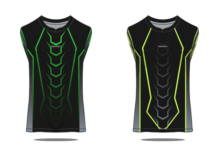 Vecteur maillot de basket, illustration de sport débardeur