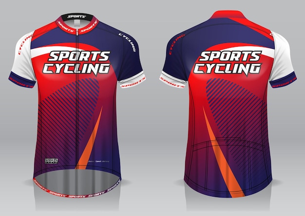 Maillot Cyclisme Avant Et Arrière Design Sportif