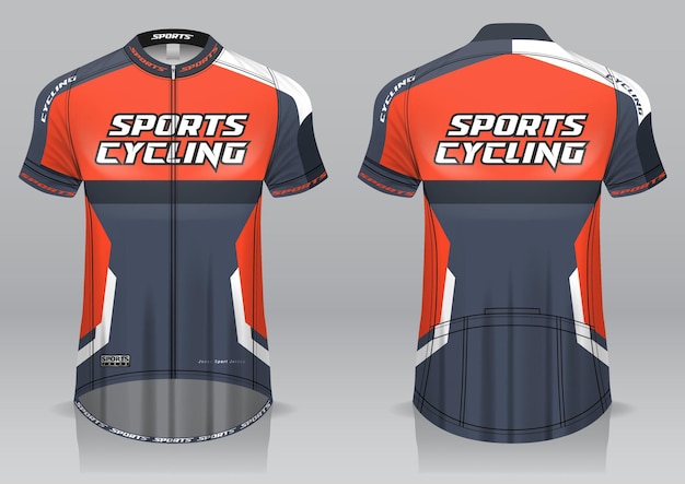 Maillot Cyclisme Avant Et Arrière Design Sportif