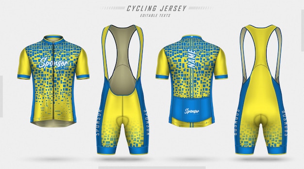 Maillot De Cyclisme Devant Et Dos