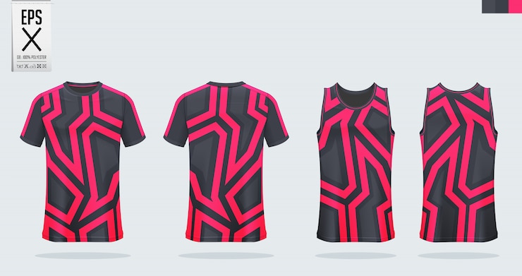 Vecteur maillot de football, kit de football, modèle d'uniforme de basket-ball.