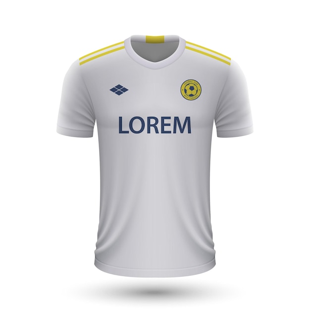 Maillot De Football Réaliste Leeds 2022, Modèle De Maillot Pour Le Football