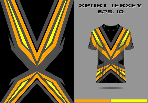 Maillot De Modèle De Maquette De Tshirt Pour La Conception De Jeux De Course Sportive