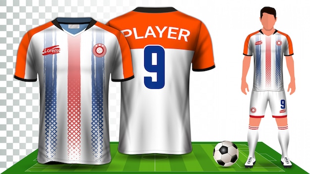 Maillot De Soccer, Maillot De Sport Ou Modèle De Présentation D'uniforme De Kit De Football.